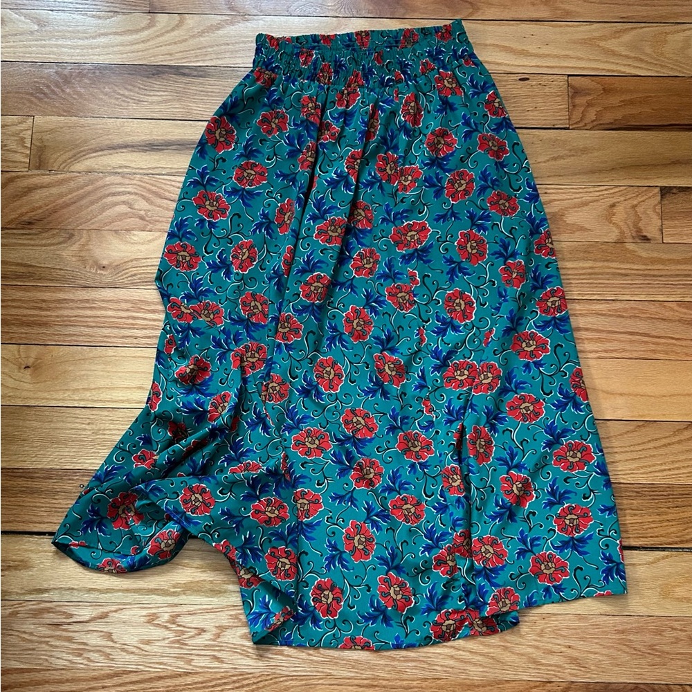 Floral Blue Skirt